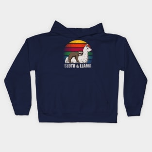 Llama and sloth Kids Hoodie